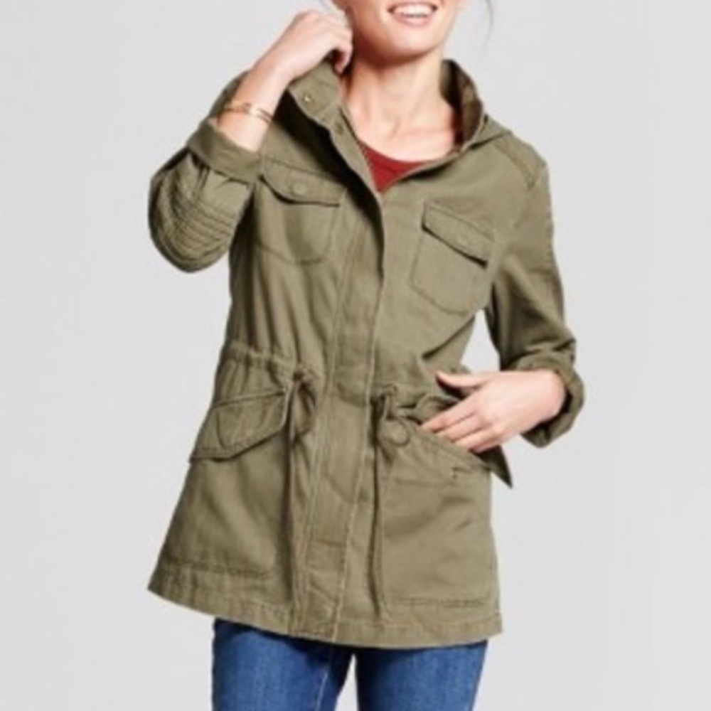 A New Day Twill Anorak Hooded Jacket